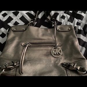 Michael Kors Silver Handbag Used